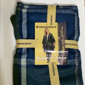 Woolrich plaid blanket wrap